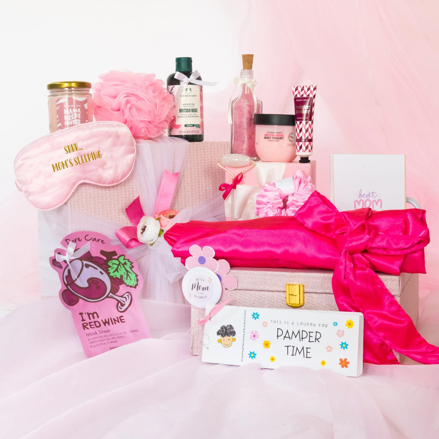 Uber Luxury Pink Hamper For Mom