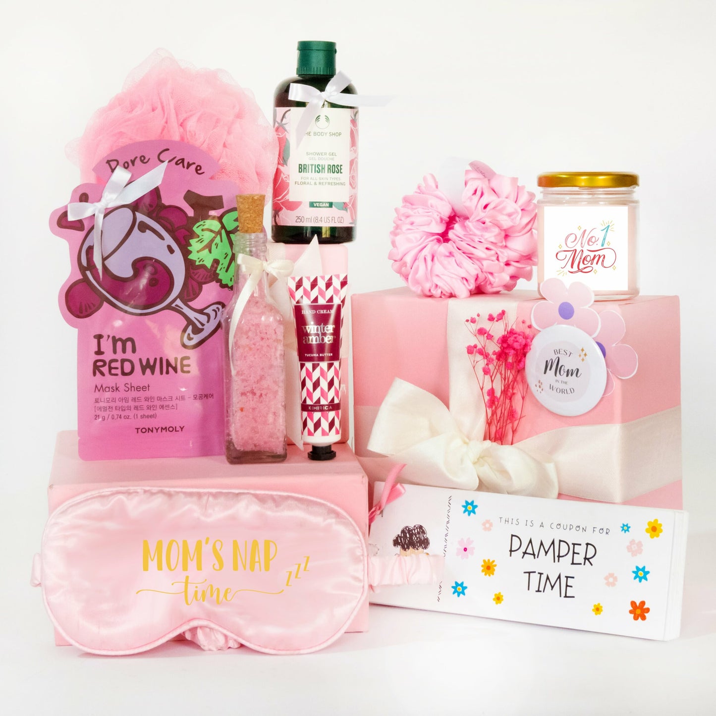 Premium Pink Gift Hamper For Mom