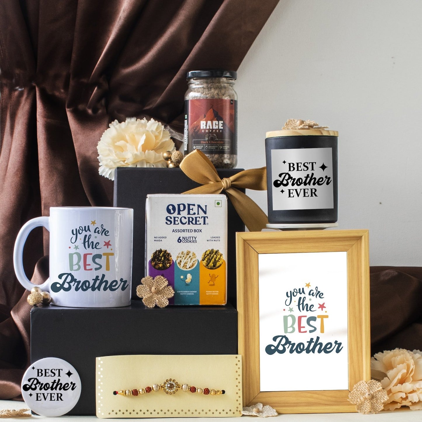 Coffee Lover Rakhi Hamper for Brother