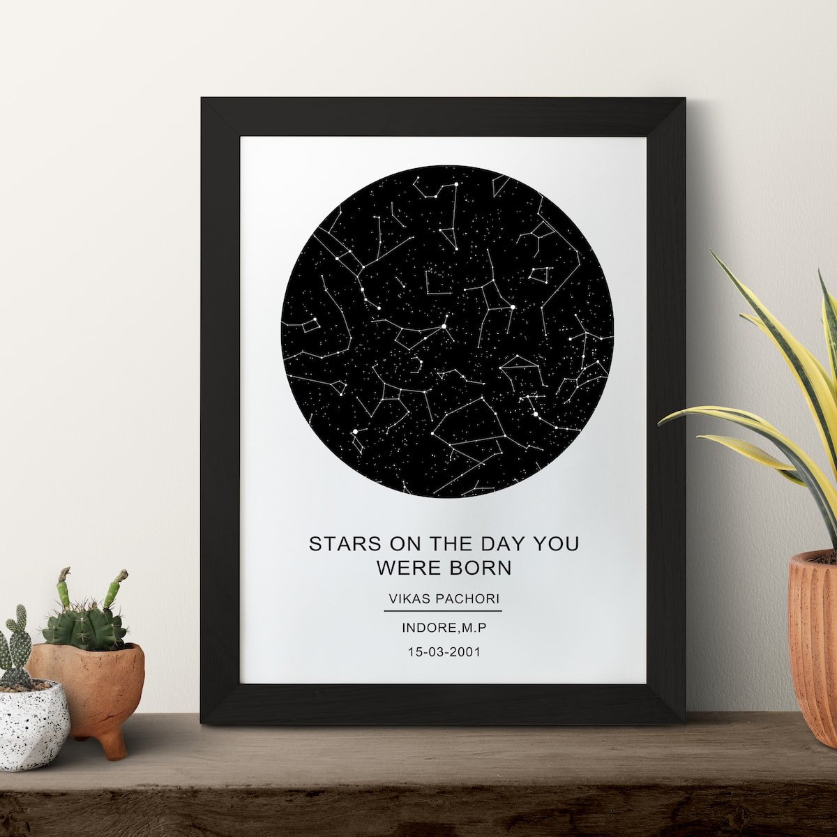 Stars On The Day You Were Born Frame