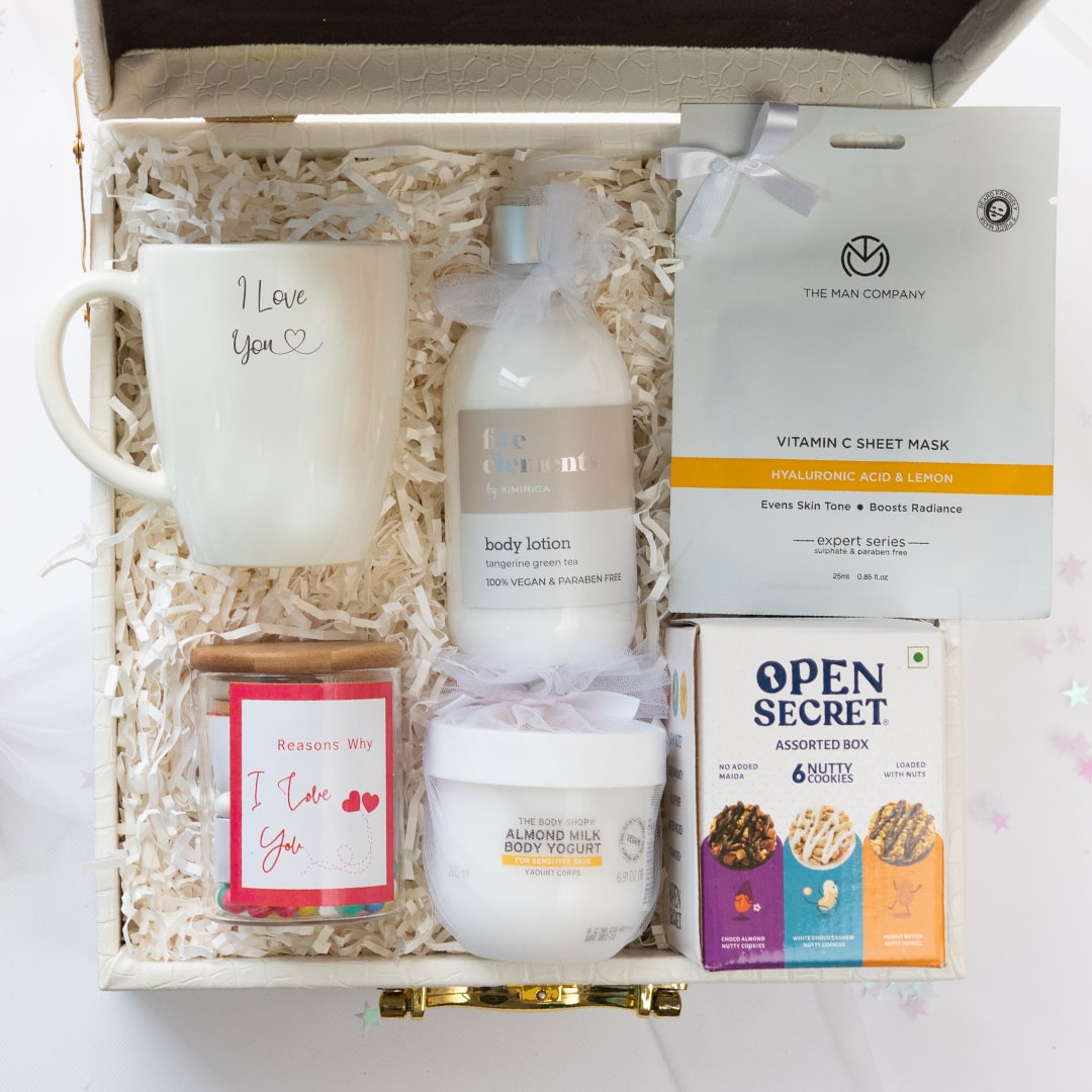 White Love Valentine Gift For Him