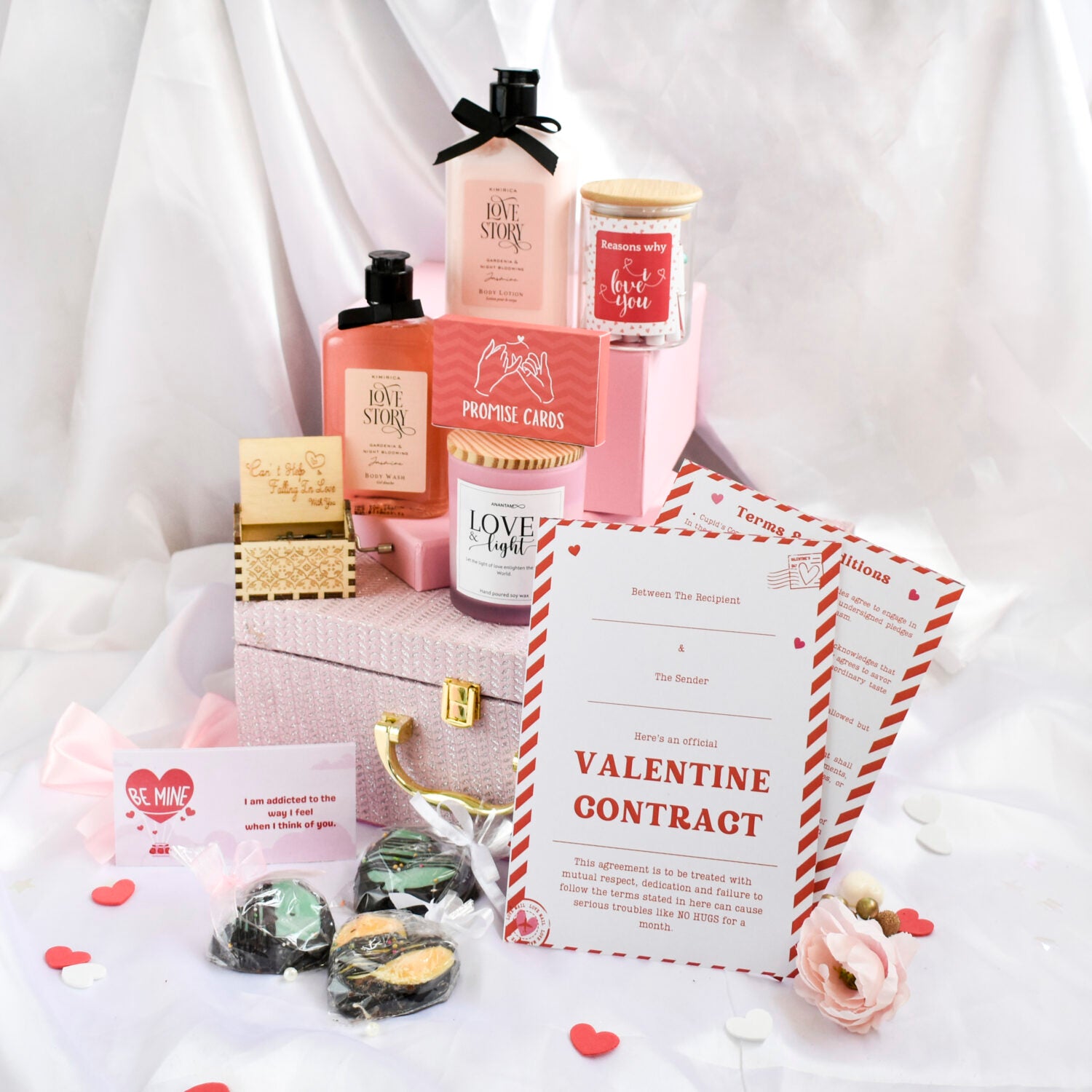 Pink Love Valentine Gift Hamper For Her