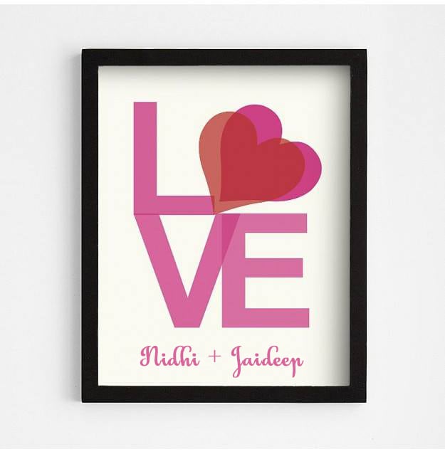 Personalized Love Frame