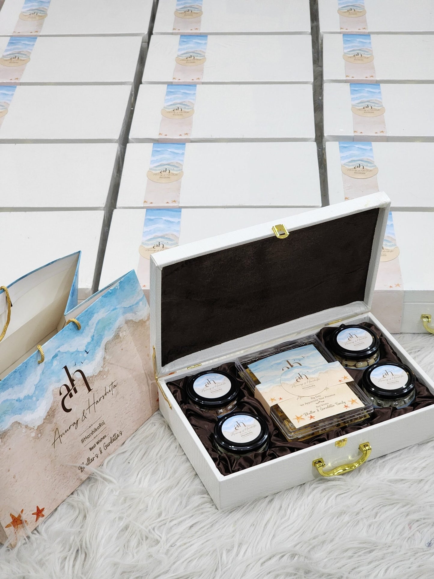 Coastal Chic Wedding Invitation Box