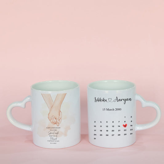 Happy Anniversary Couple Mugs