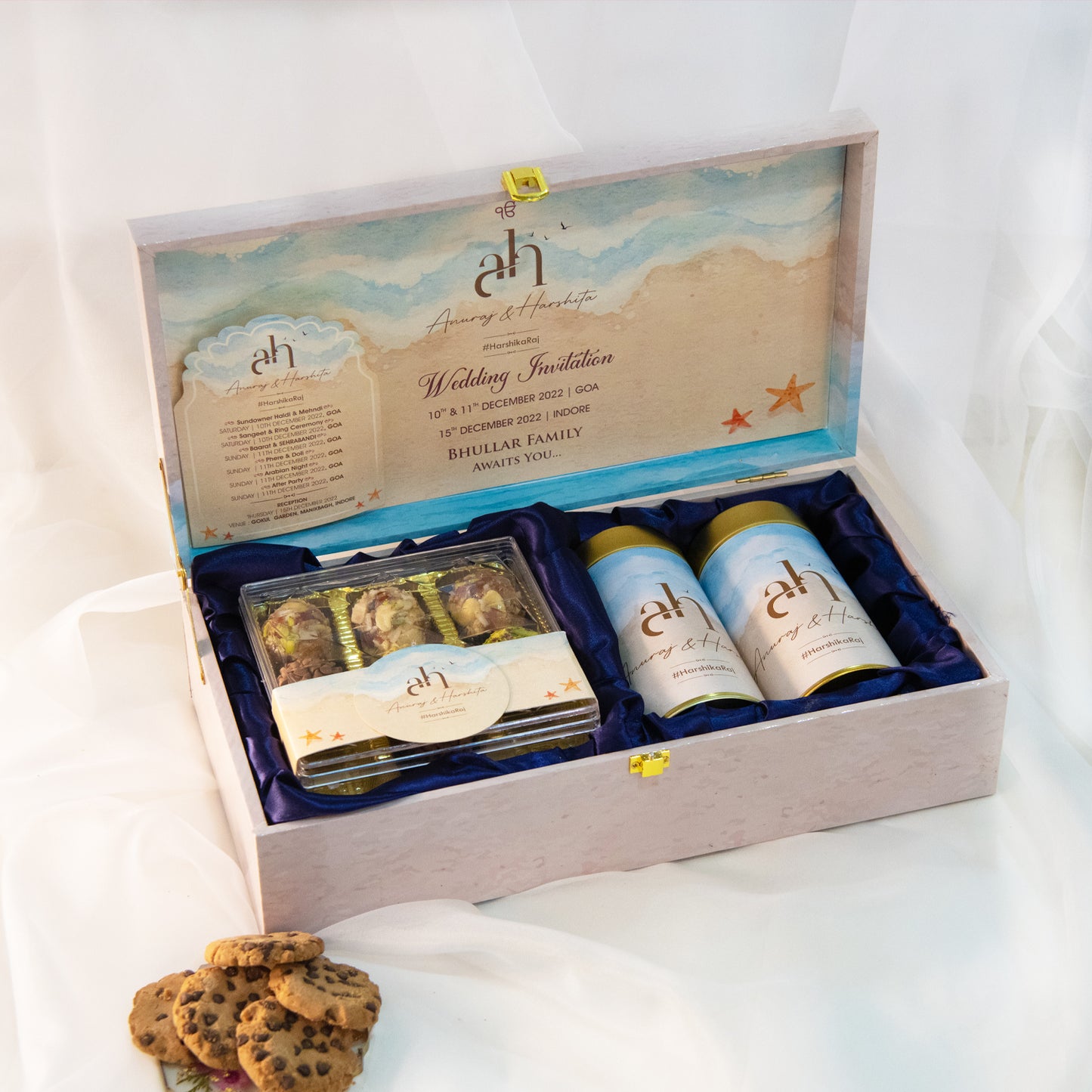Seaside Serenity Wedding Invitation Box