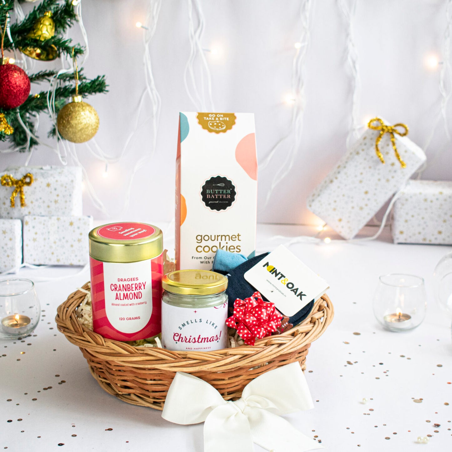 Mini Christmas Gift Basket