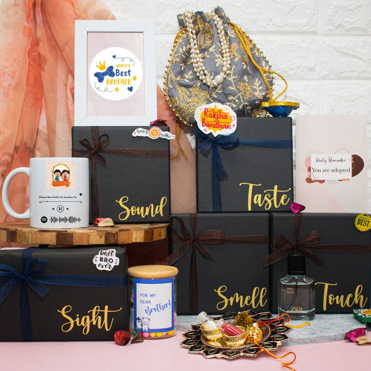 Five Senses Rakhi Gift For Brother