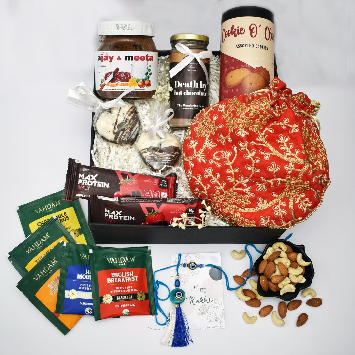Gourmet Rakhi Gift Box for Bhaiya & Bhabhi