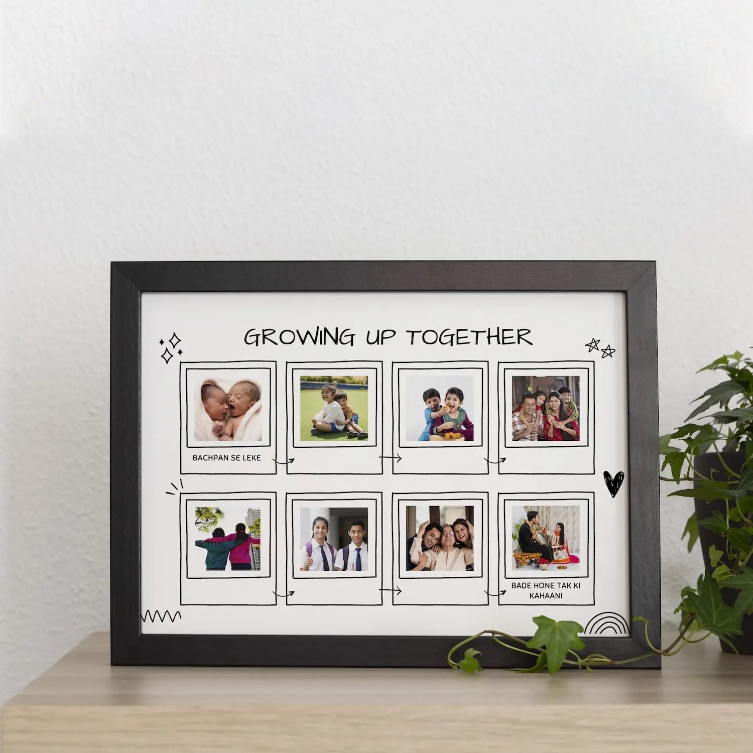 Growing Up Together Frame For Brother – Gifts By Rashi