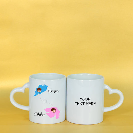 Long Distance Couple Mugs