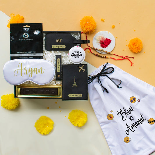 Luxury Travel Freak Rakhi Gift Box For Brother