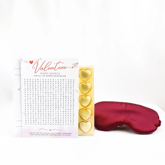 Games of Hearts &amp; Chocolate Treats Valentine's Day Gift