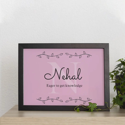 Meaning of Your Name Frame