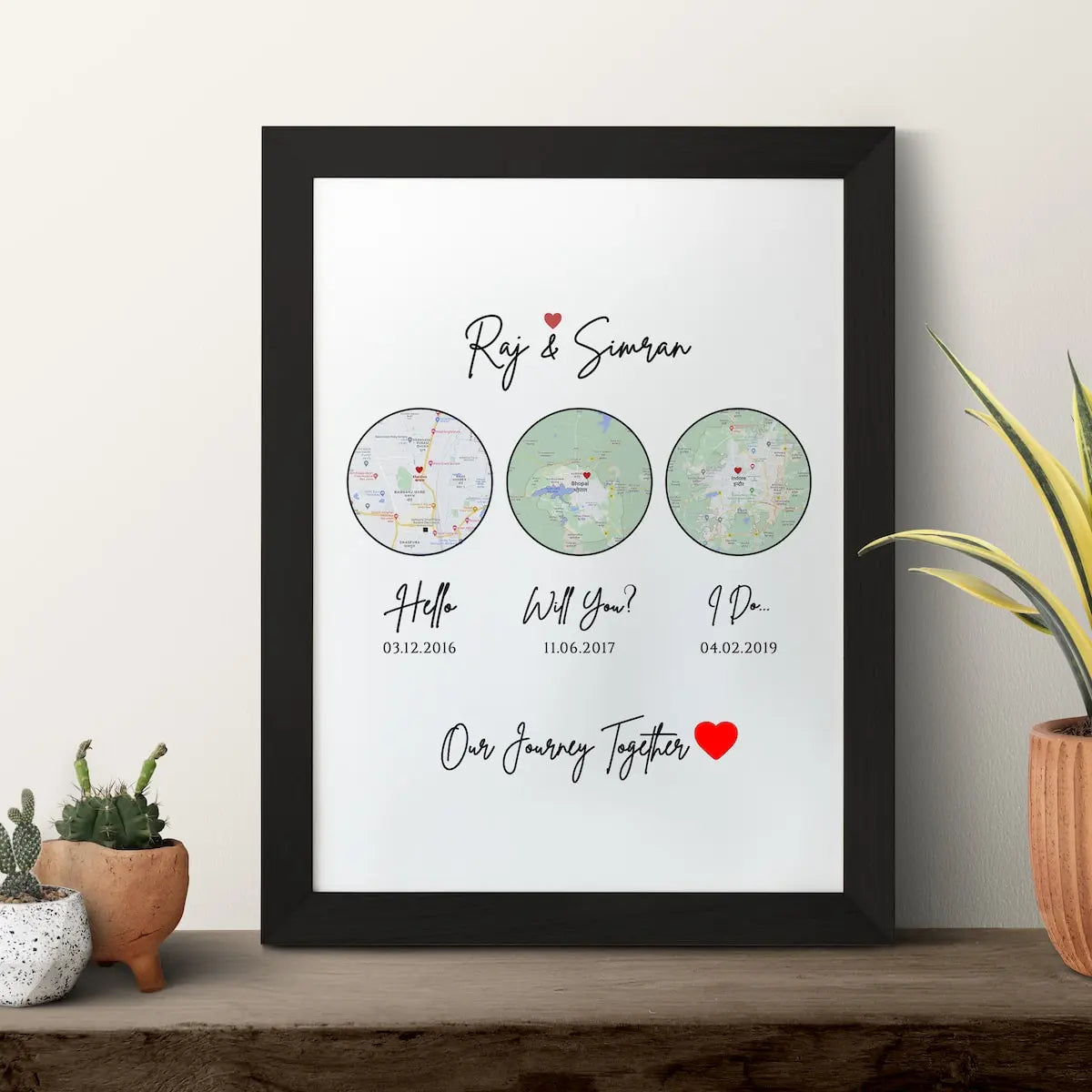 Journey Together Frame – Gifts By Rashi