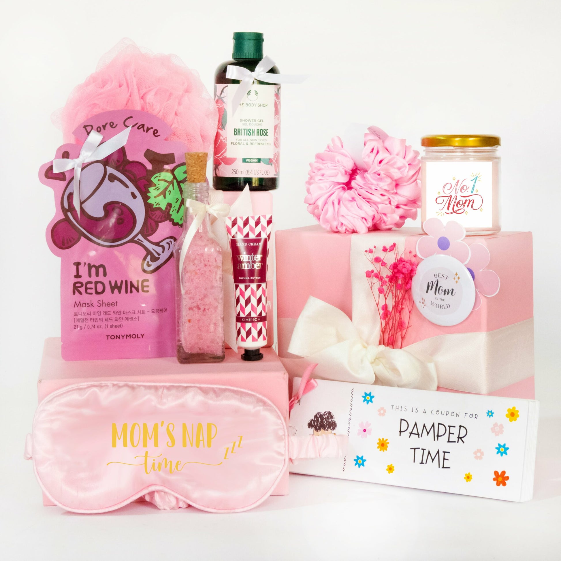 Premium Pink Gift Hamper For Mom