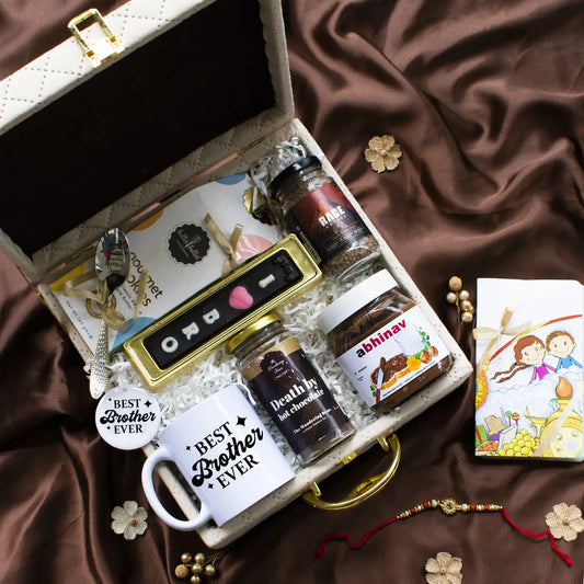 Luxury Choco Lover Rakhi Gift Box for Brother