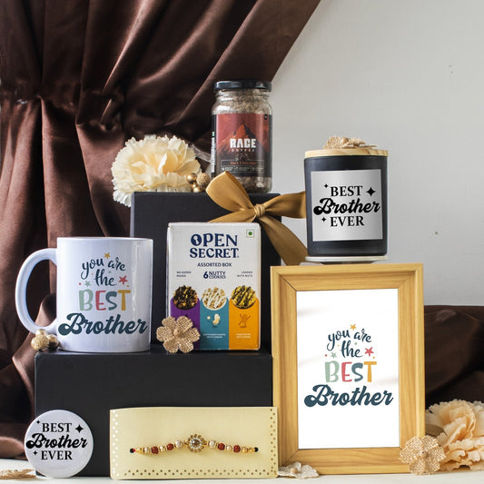 Coffee Lover Rakhi Hamper for Brother