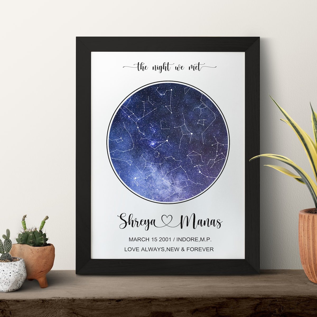 Stars On The Night We Met Frame