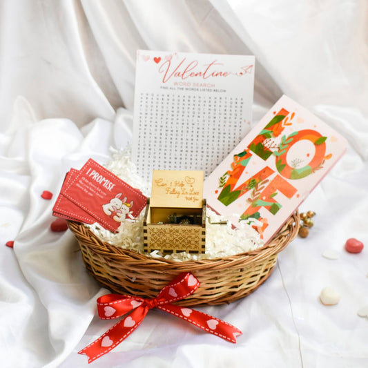 Cute Love Basket For Valentine's Day