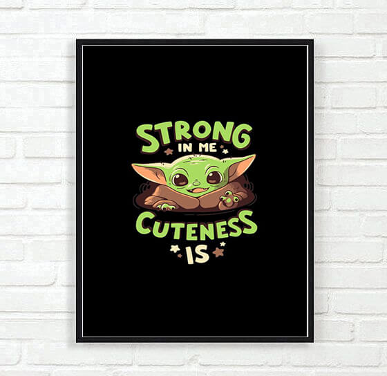 Cute Baby Yoda Frame