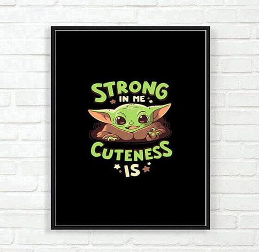 Cute Baby Yoda Frame