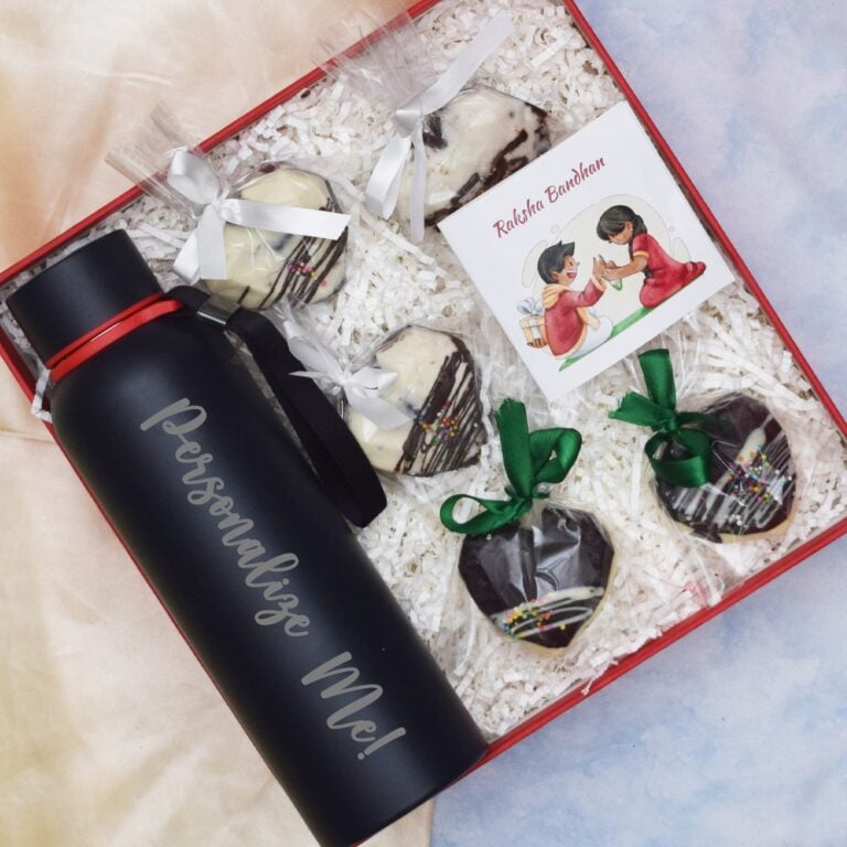 Personalized Name Bottle with Rakhi