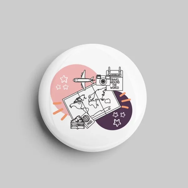 Badge- Travel Themed