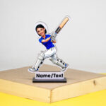 Personalized Cricket Girl Caricature
